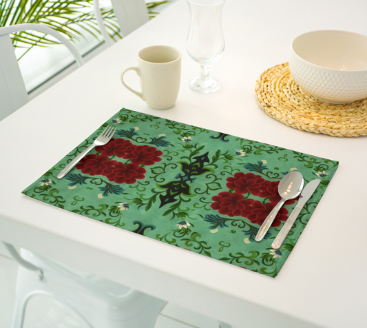 Marquesa Floral Mint Placemats