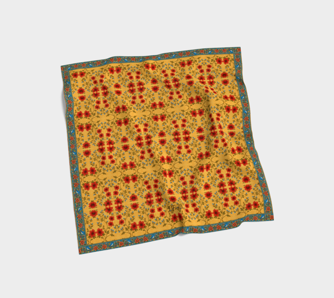 Golden Meadow 50 x 50 scarf