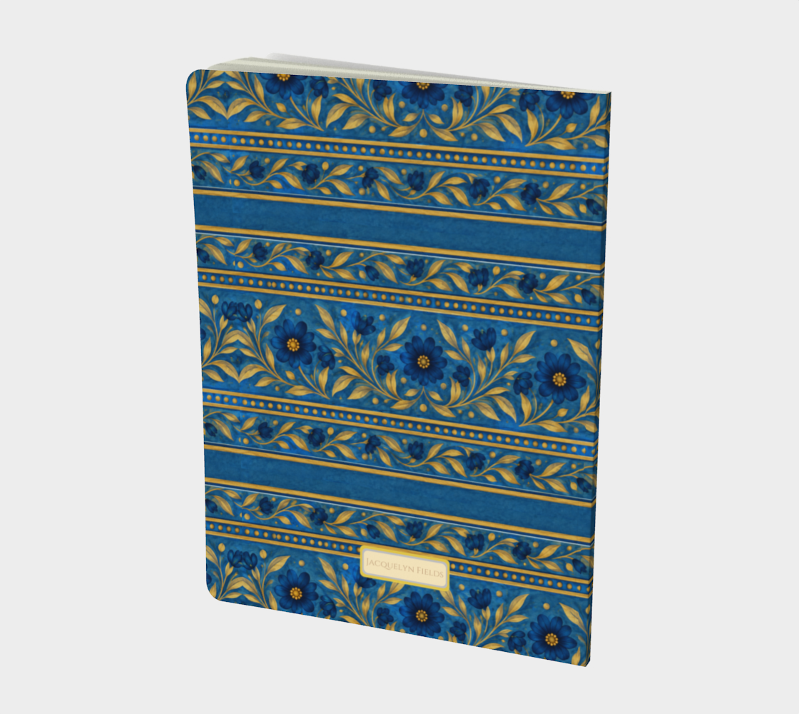 Indogo Meadow Stripes Notebook