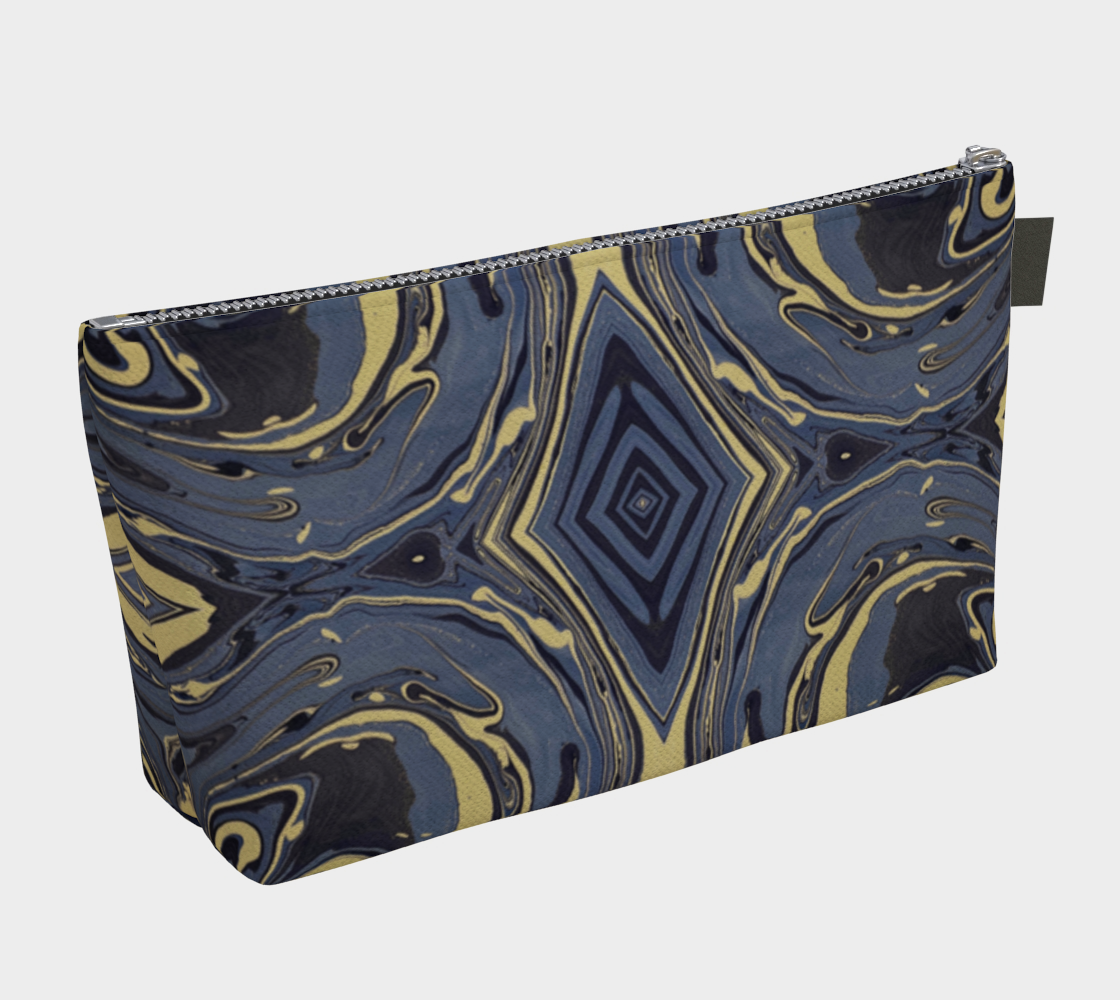 Mendocino Blues Diamond Makeup Bag