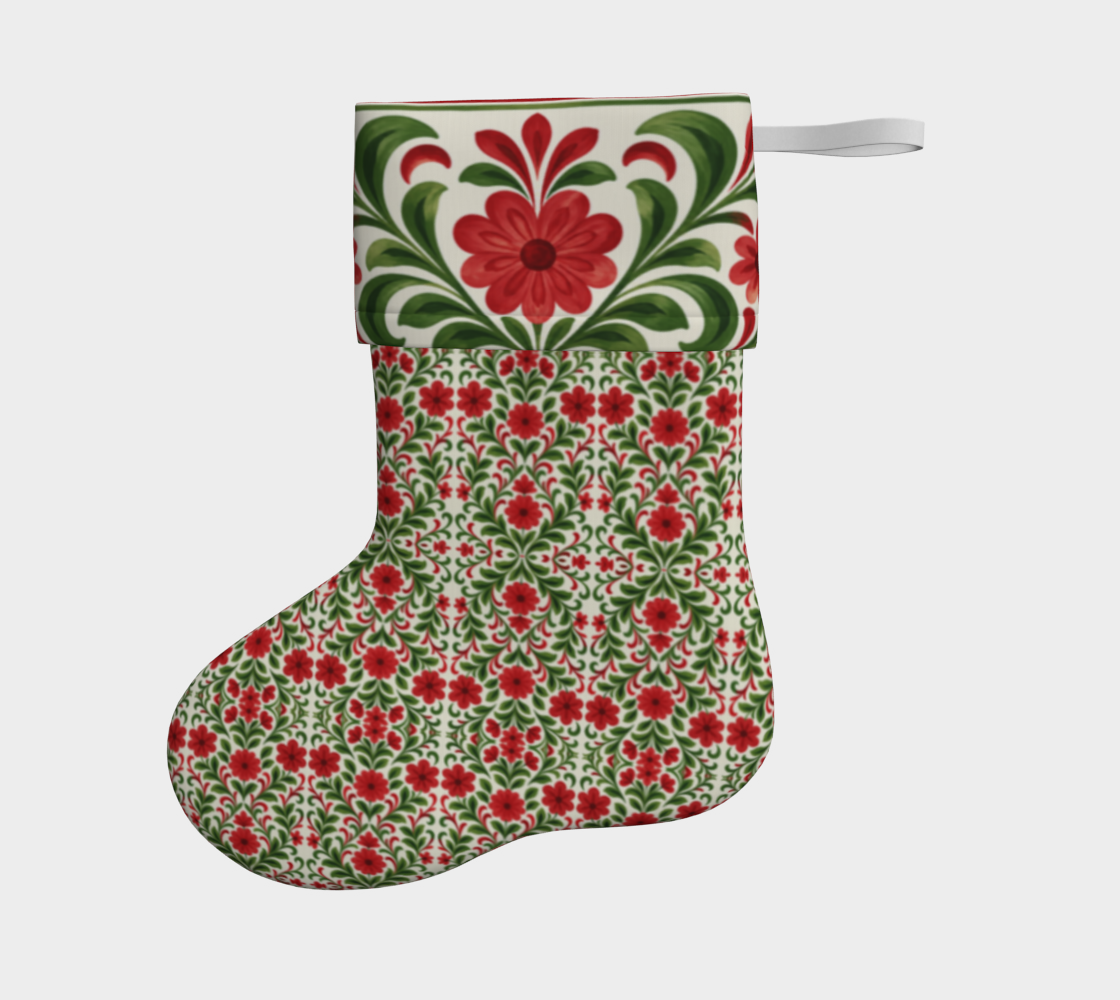 French Country Noel stocking