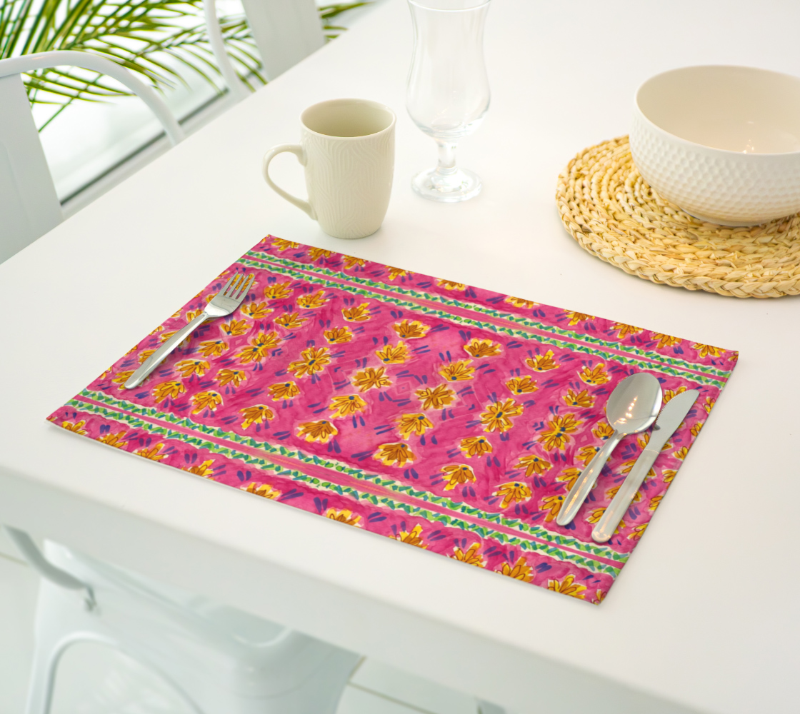 Pink Botanique Placemats