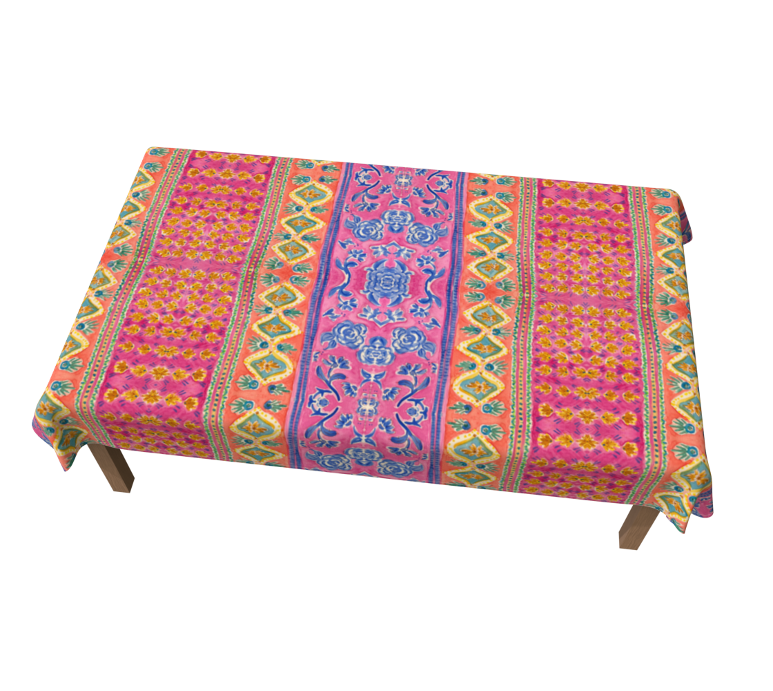 Coral Caravan 60 x 90 Tablecloth