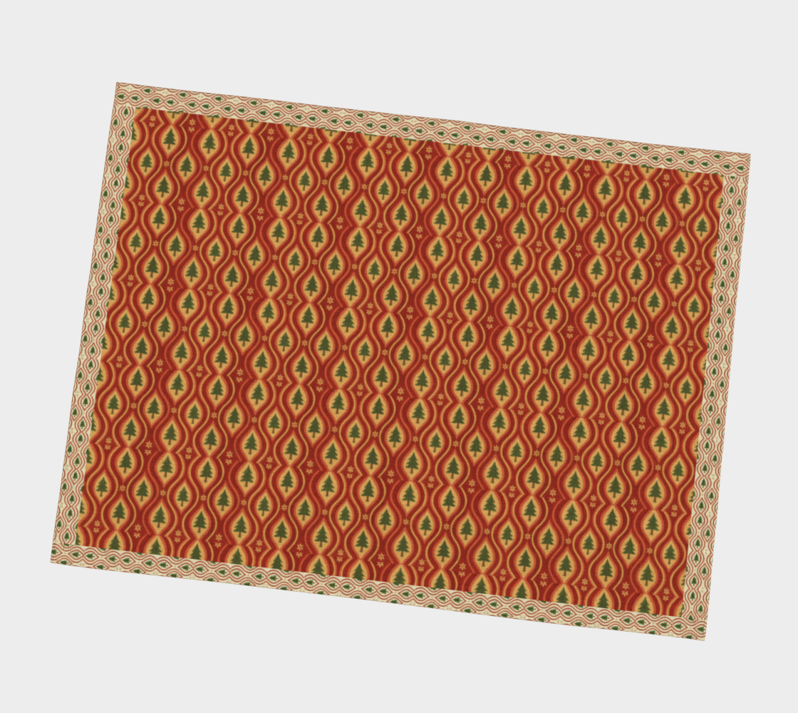Hearthside Pines banded xmass trees allover #2 placemat