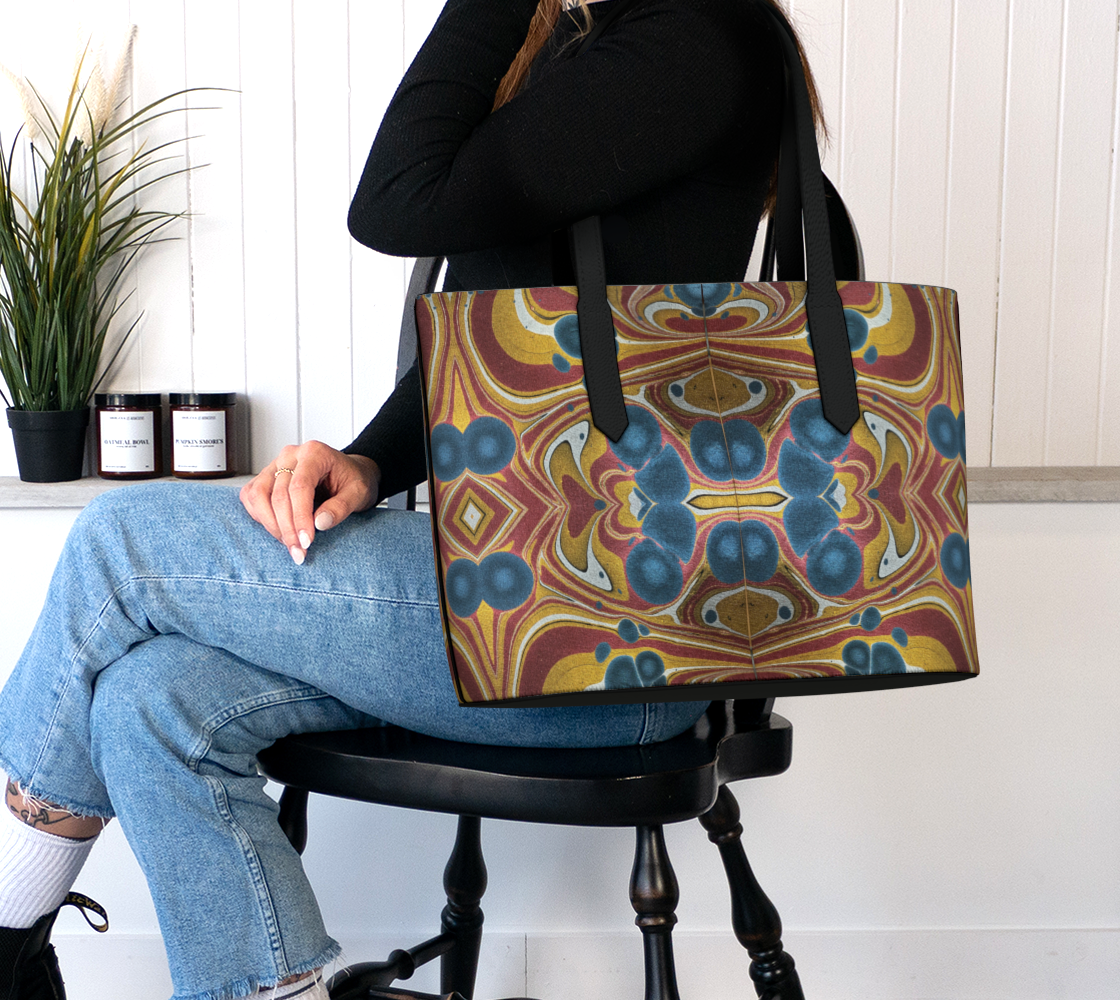 Sundown Revival Vegan Leather Tote Bag