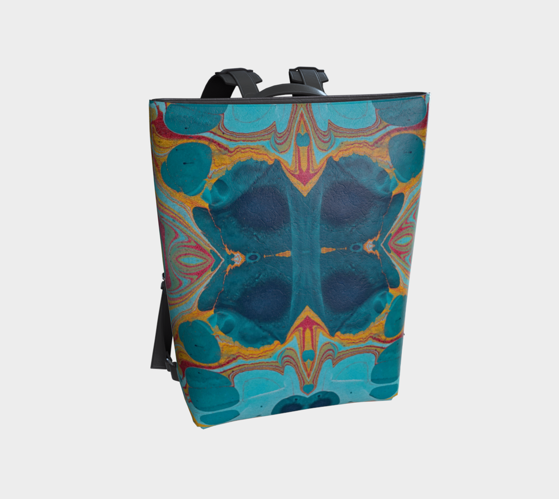 Gilded Currents Butterfly Vegan Leather Backpack