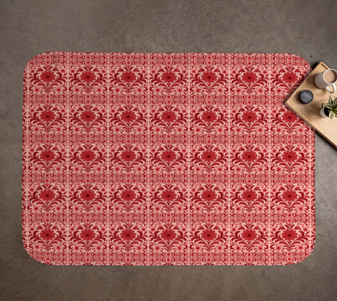 Petite Fleur Rouge blanket