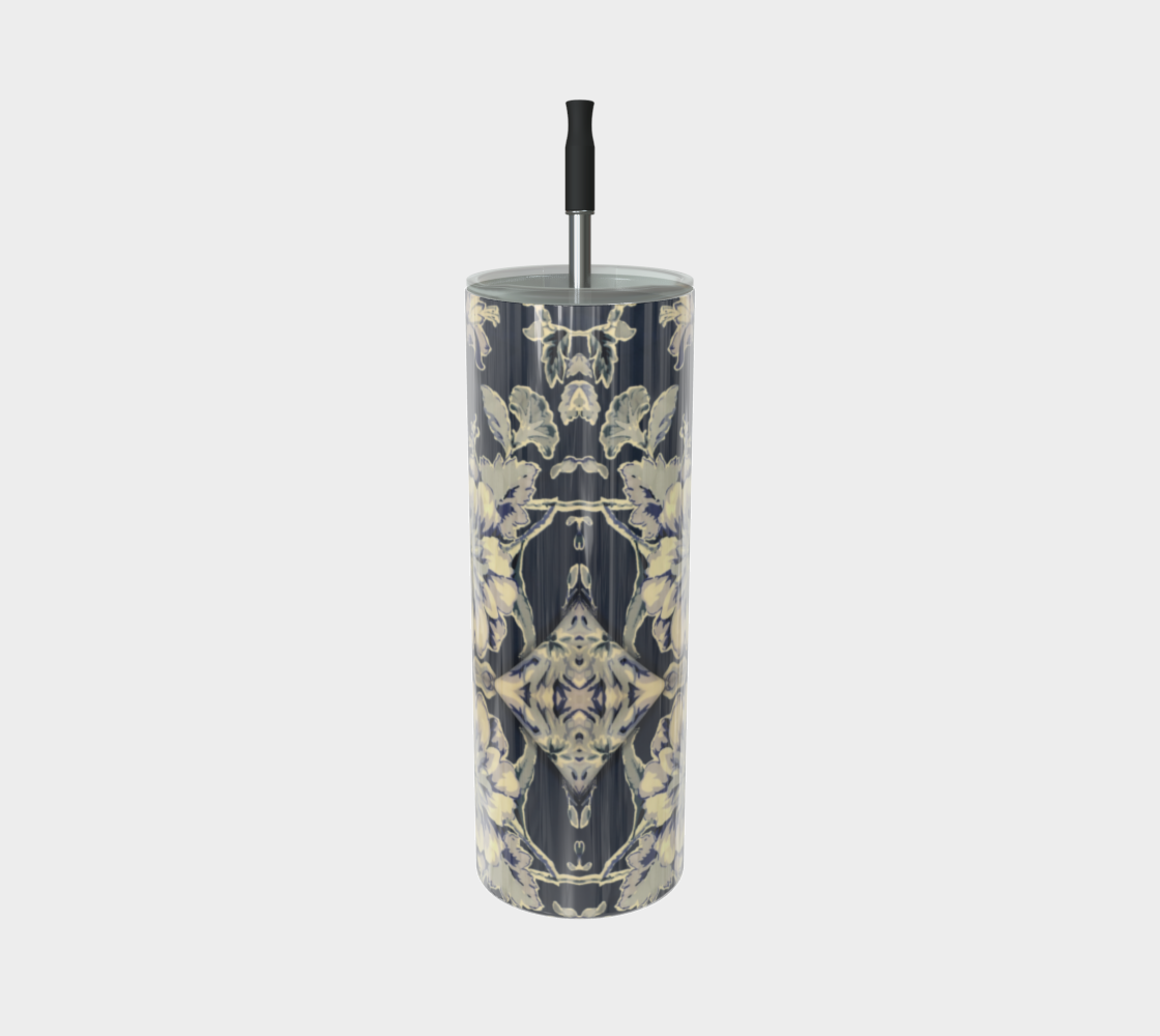 Blue Fleur Damask Water Bottle