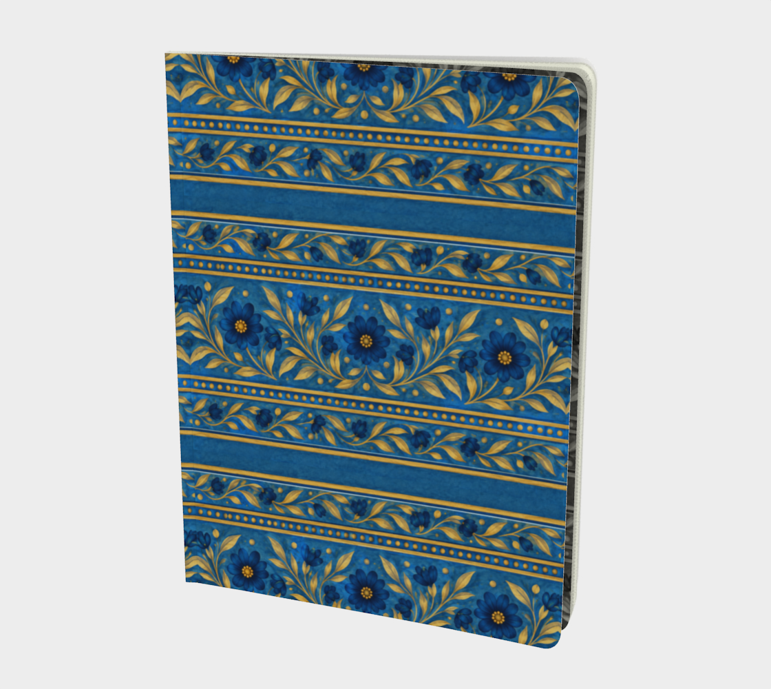 Indogo Meadow Stripes Notebook