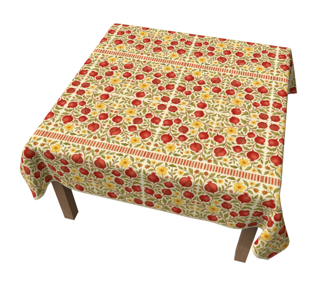 Autumn Pomegranates 60 x 60 Tablecloth