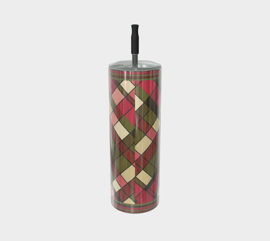Plaid Harvest Water Bottle