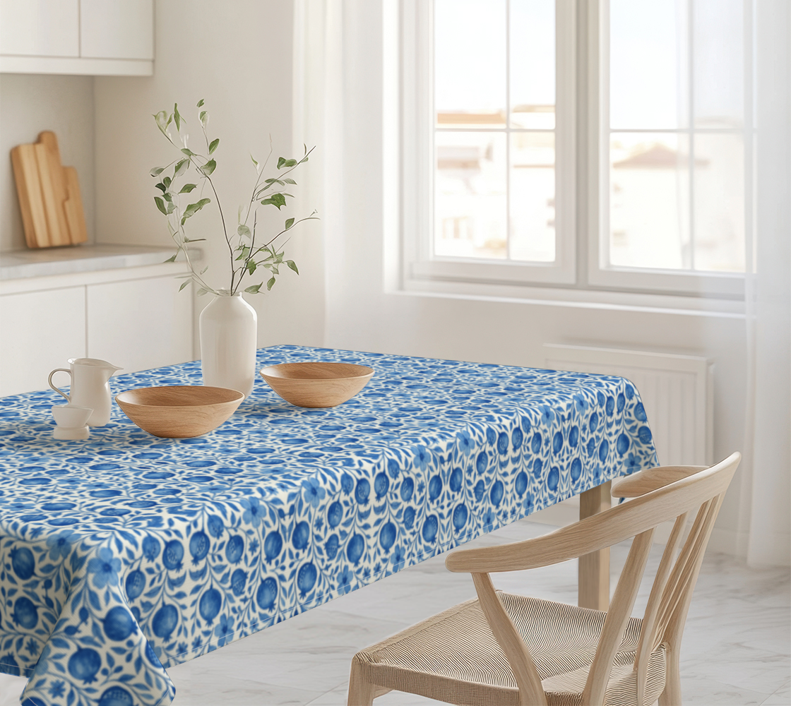 Blue Pomegranate 60 x 90 Tablecloth
