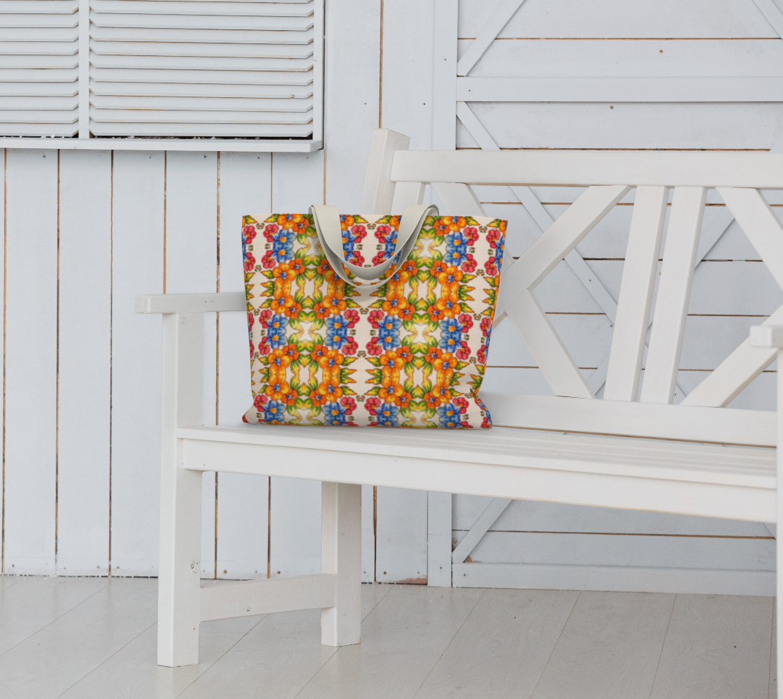 Positano Flowers Tote Bag