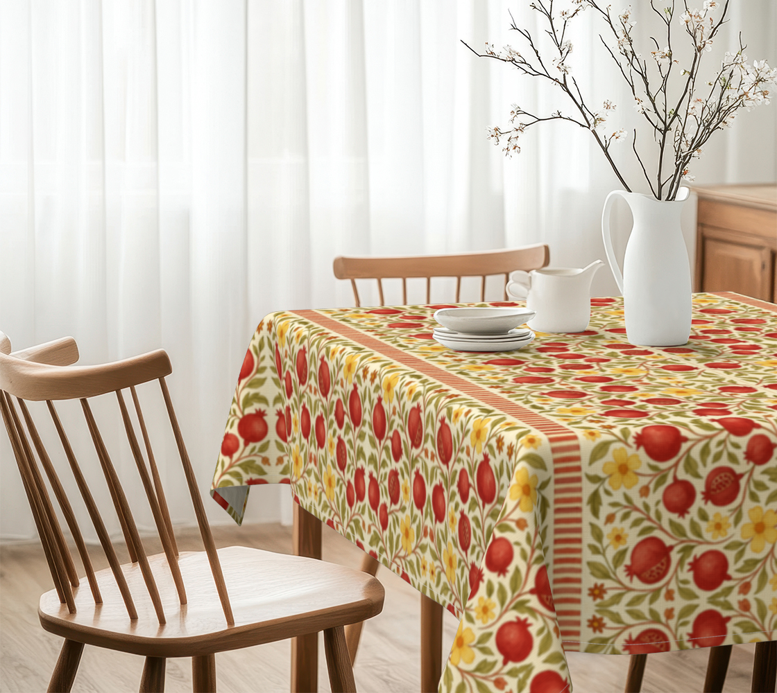Autumn Pomegranates 60 x 60 Tablecloth